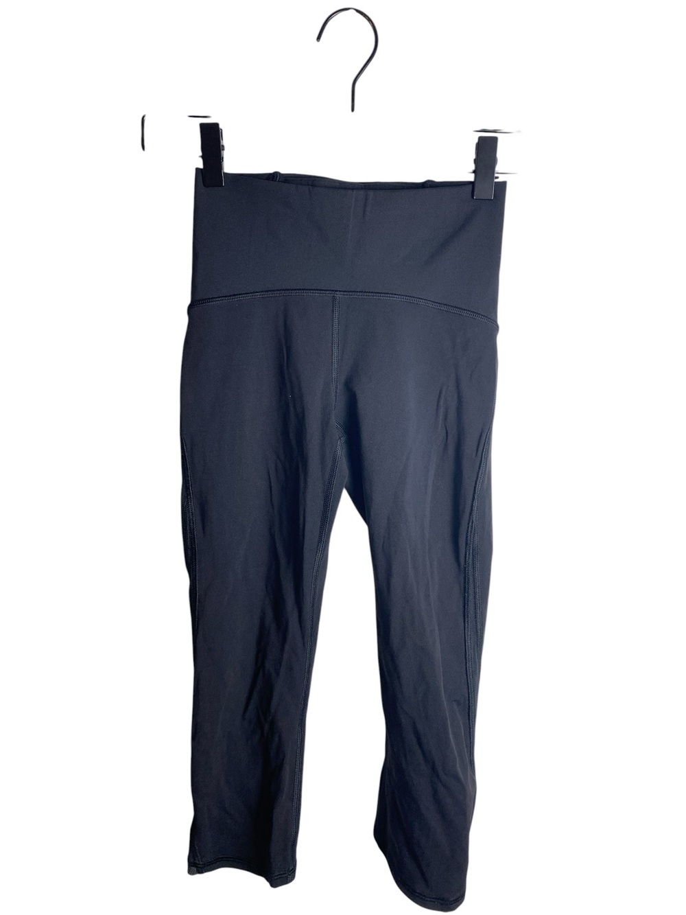 Lululemon Train Times Crop Leggings Black Mesh Running Tights Workout Pants